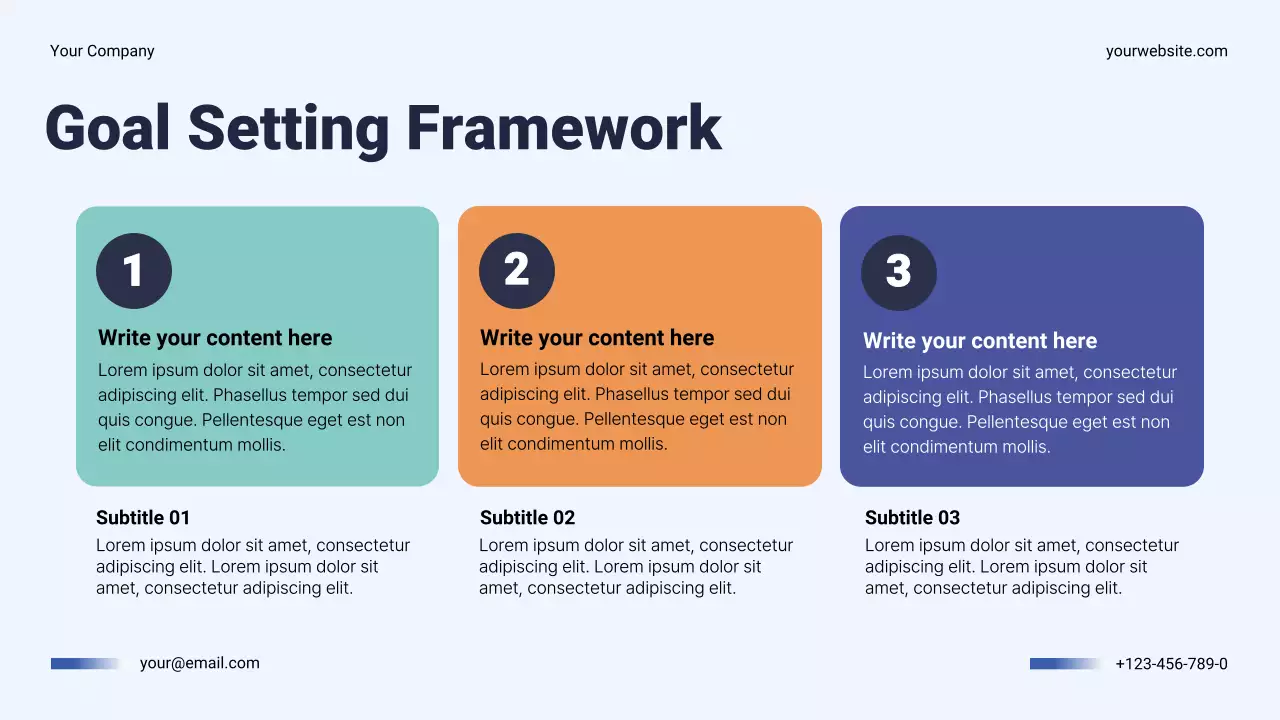 Navy Modern Business Annual Plan Presentation