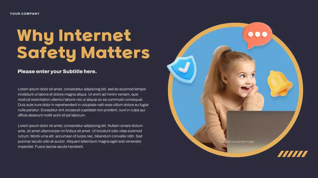 Yellow Modern Internet Guide Presentation