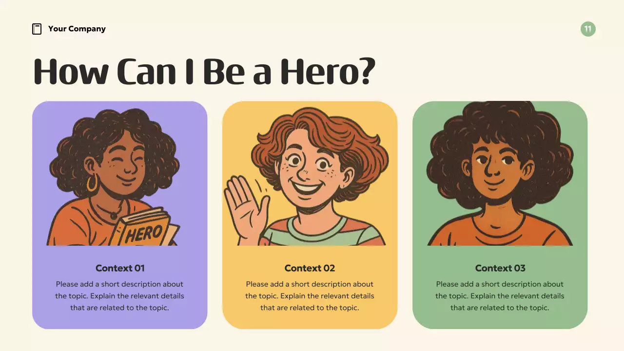 Apresentação de inspiração para modelos retrô laranja