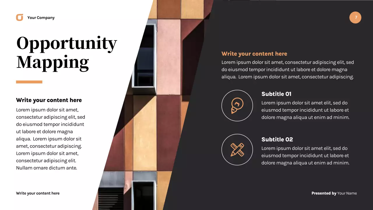 Black Modern Business Strategy Presentation