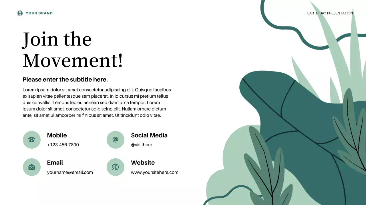 Presentasi Kuliah Hari Bumi Estetika Merah Muda