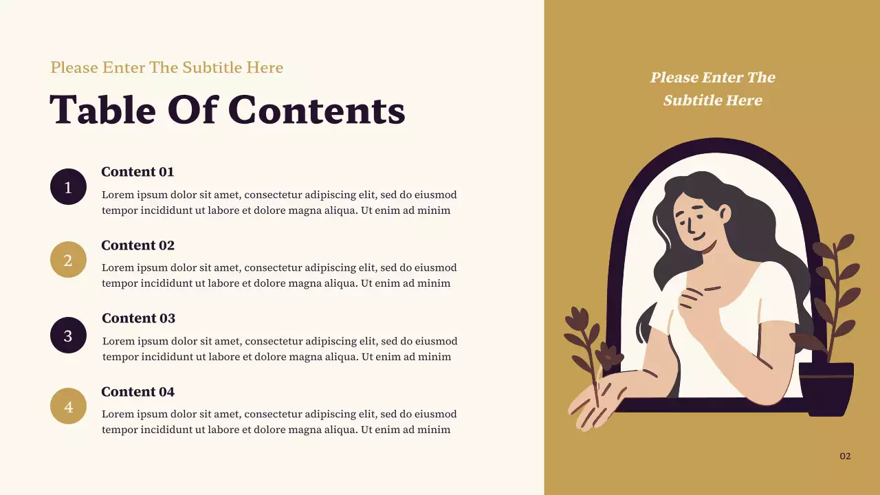 Purple and Brown Classic My Favorite Character Presentation