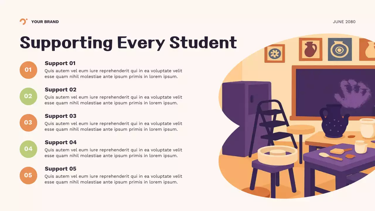 Orange Geometric New School Year Presentation