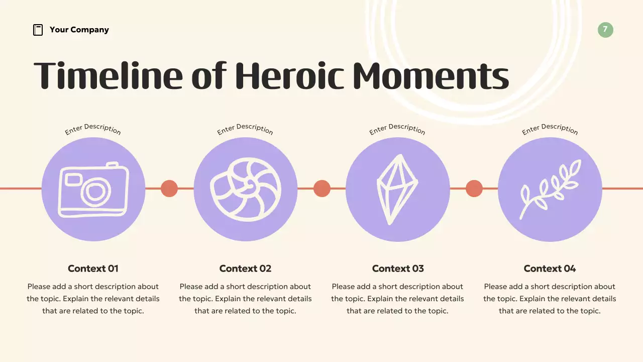 Apresentação de inspiração para modelos retrô laranja