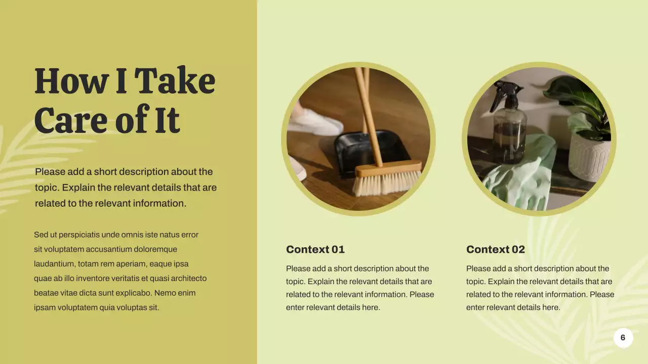 Green Botanical Special Event Announcement Presentation