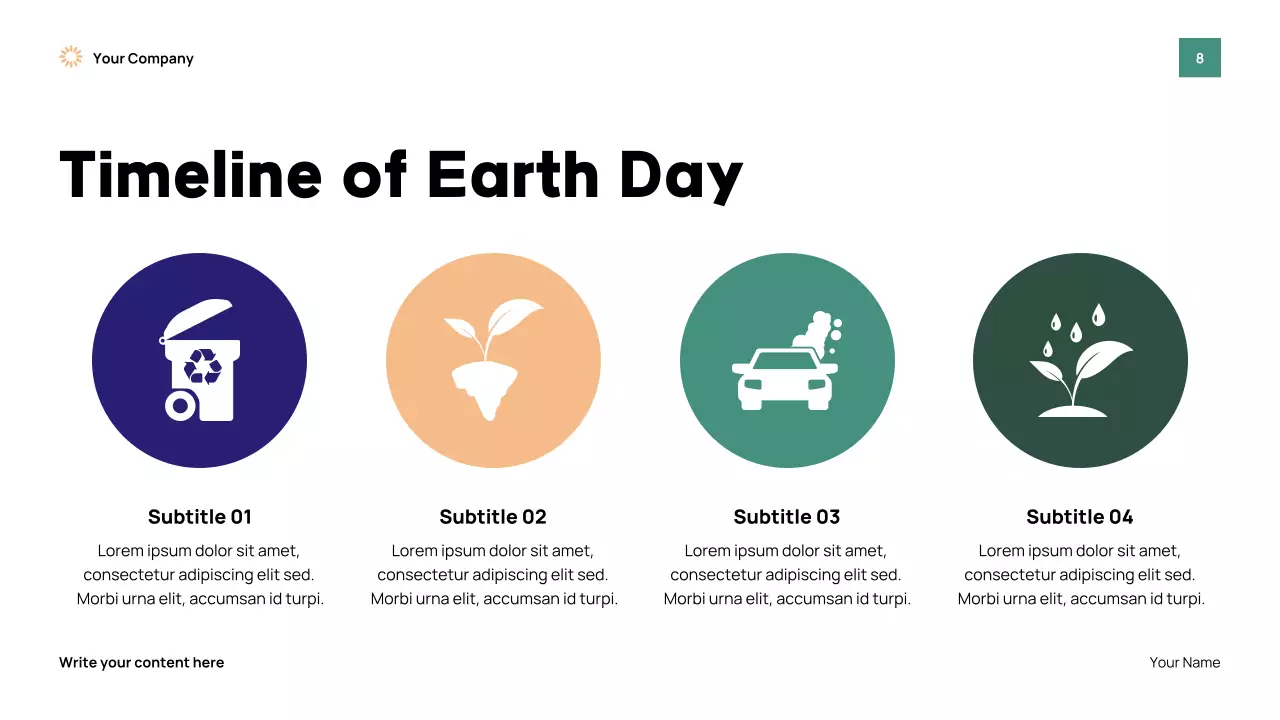 Green Modern Earth Day Event Presentation