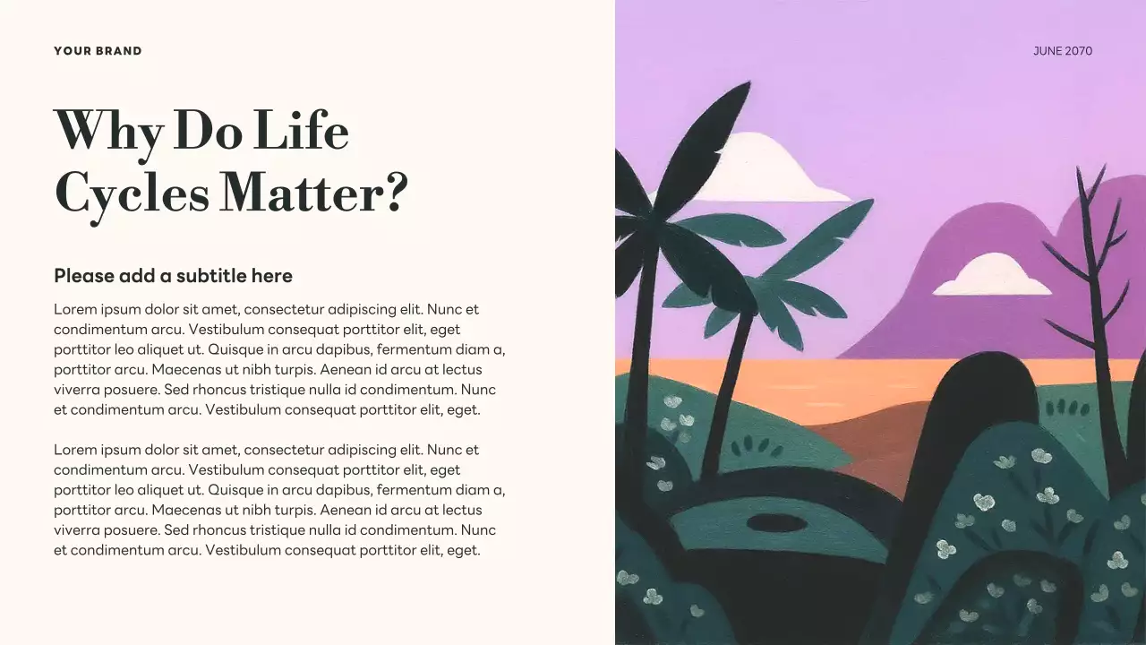 Green Botanical Life Cycles Presentation