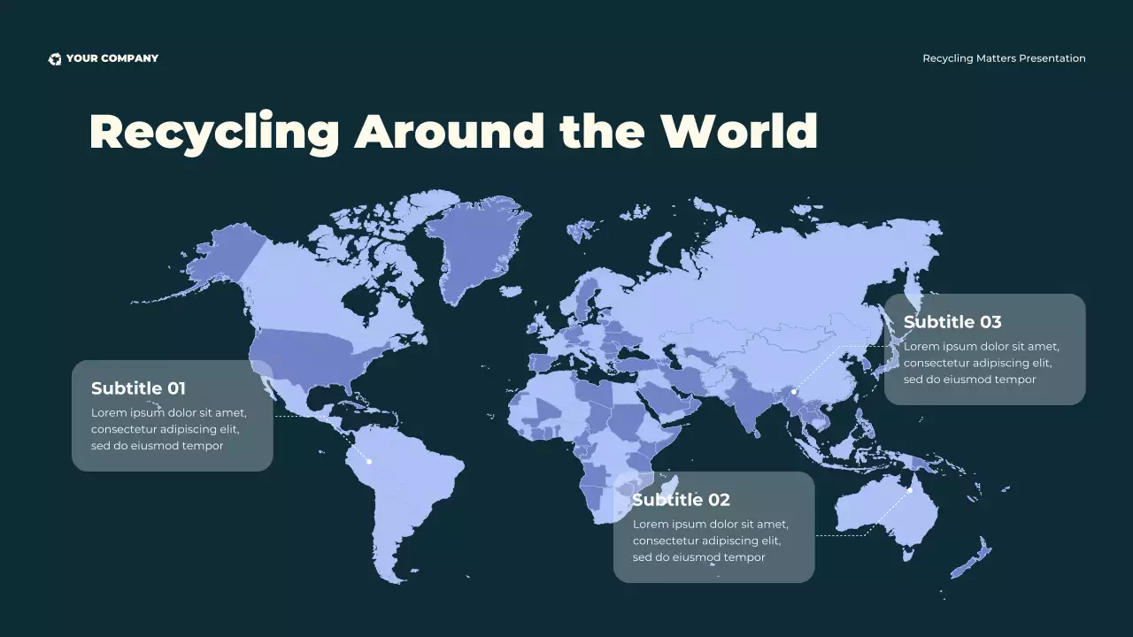 Green Modern Illustrative Eco-Friendly Recycling  Presentation
