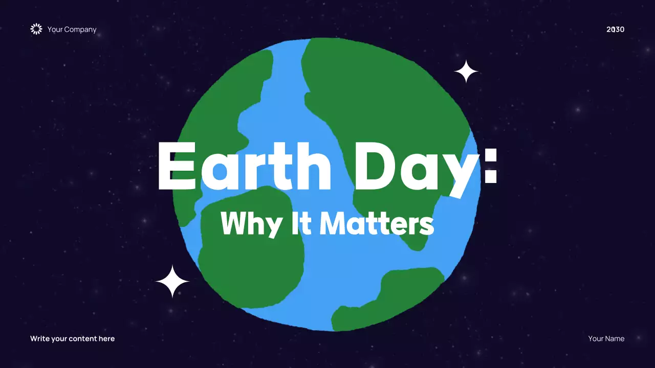 Green Modern Earth Day Event Presentation