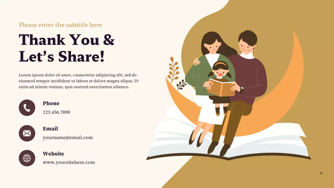 Purple and Brown Classic My Favorite Character Presentation