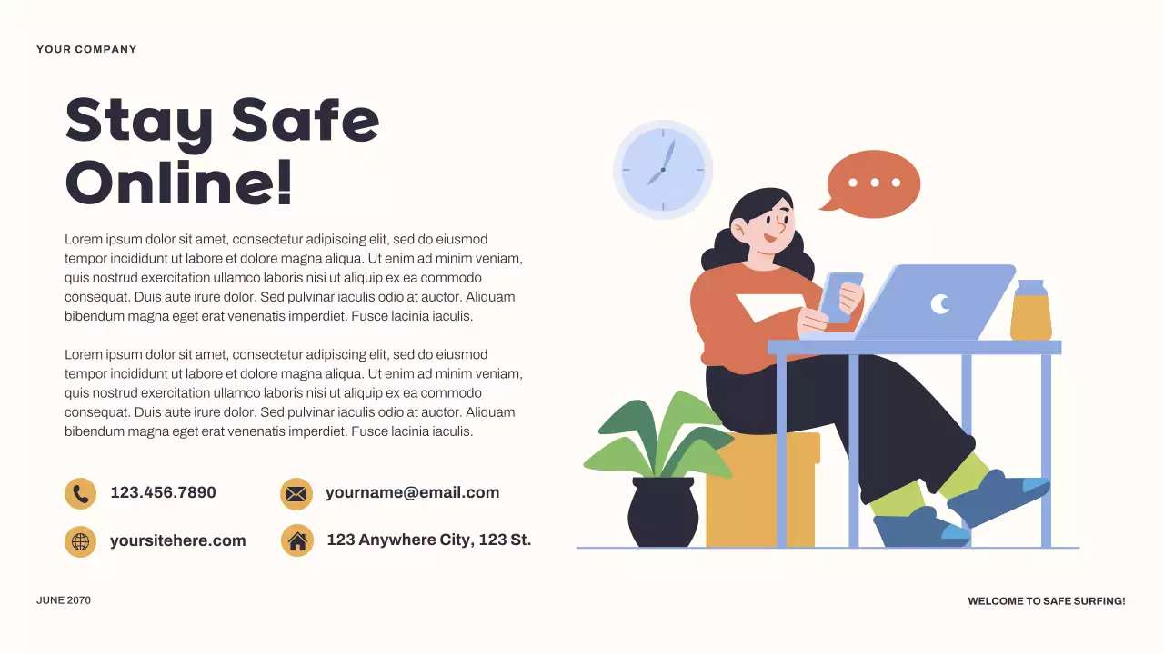 Yellow Modern Internet Guide Presentation