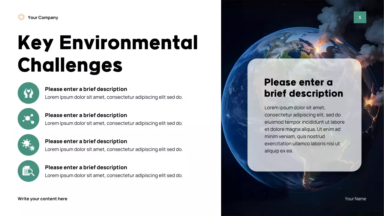 Green Modern Earth Day Event Presentation