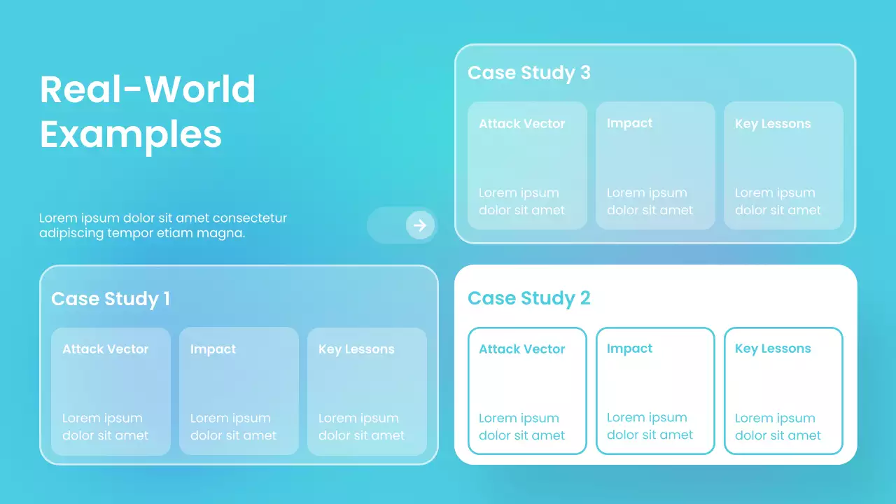 블루 모던 사이버 보안 가이드 프레젠테이션