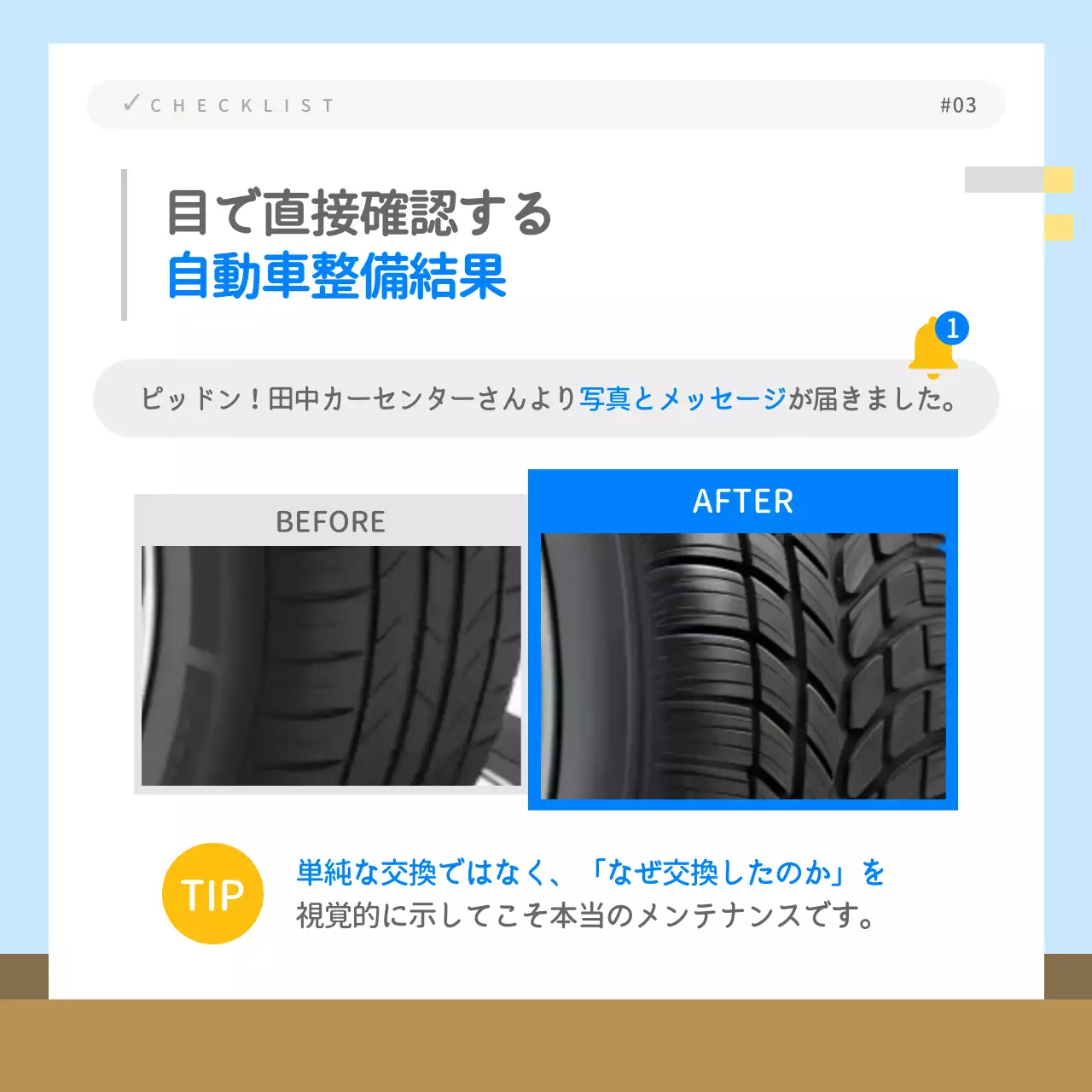 青 シンプル 車 チェックリスト