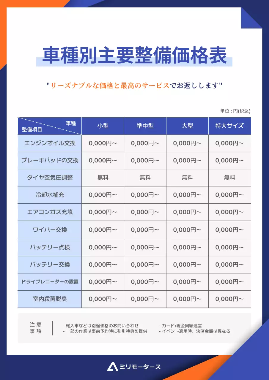 青 シンプル 自動車 メニュー