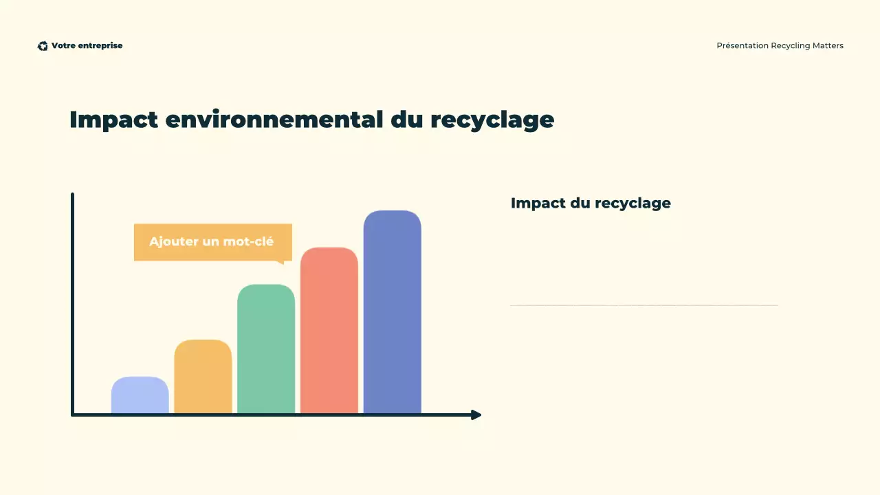 Présentation illustrative et écologique du recyclage moderne et écologique