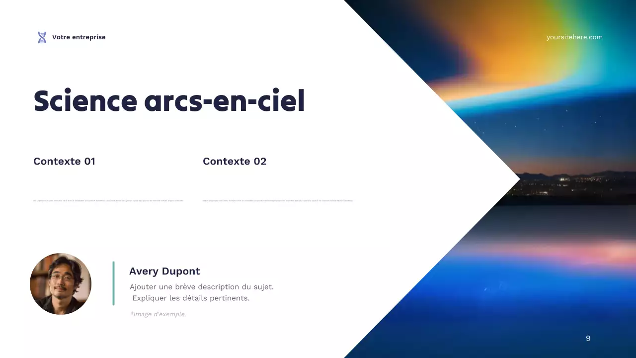 Présentation de l'annonce de la science moderne de la Marine