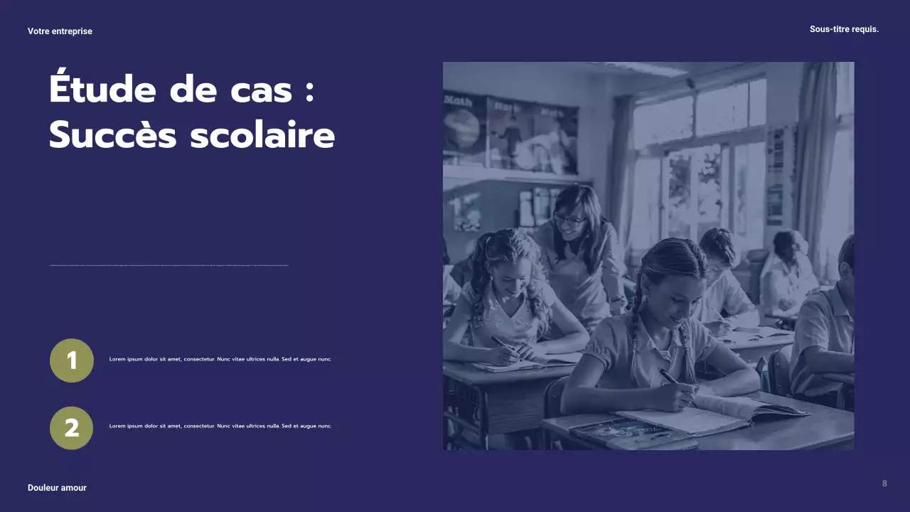 Présentation de l'étude de cas Blue Modern Education