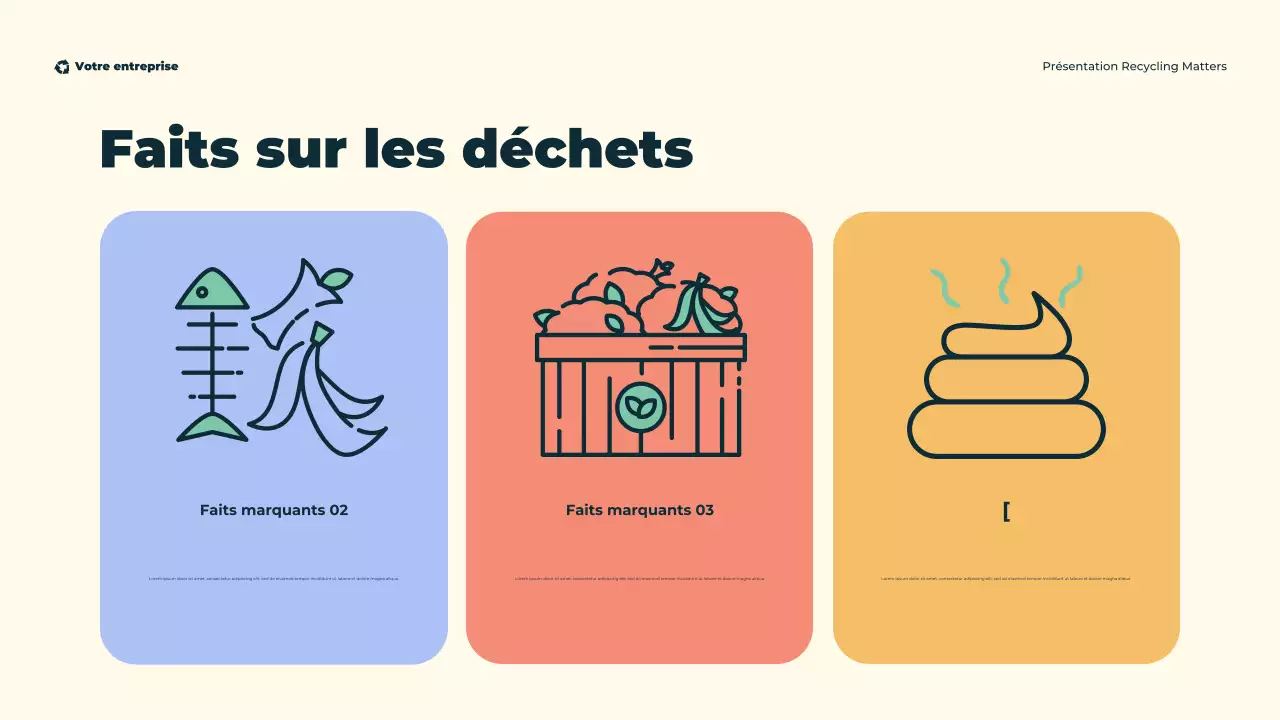 Présentation illustrative et écologique du recyclage moderne et écologique