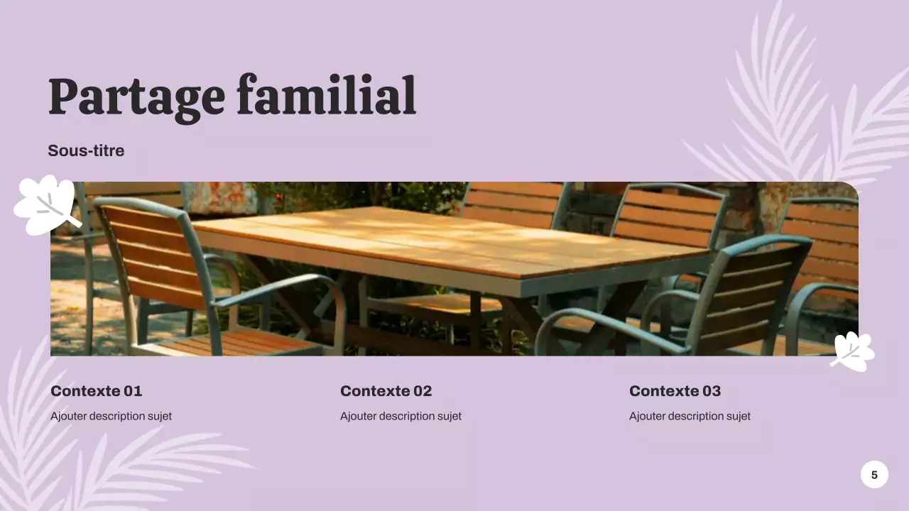 Présentation de l'annonce de l'événement botanique vert