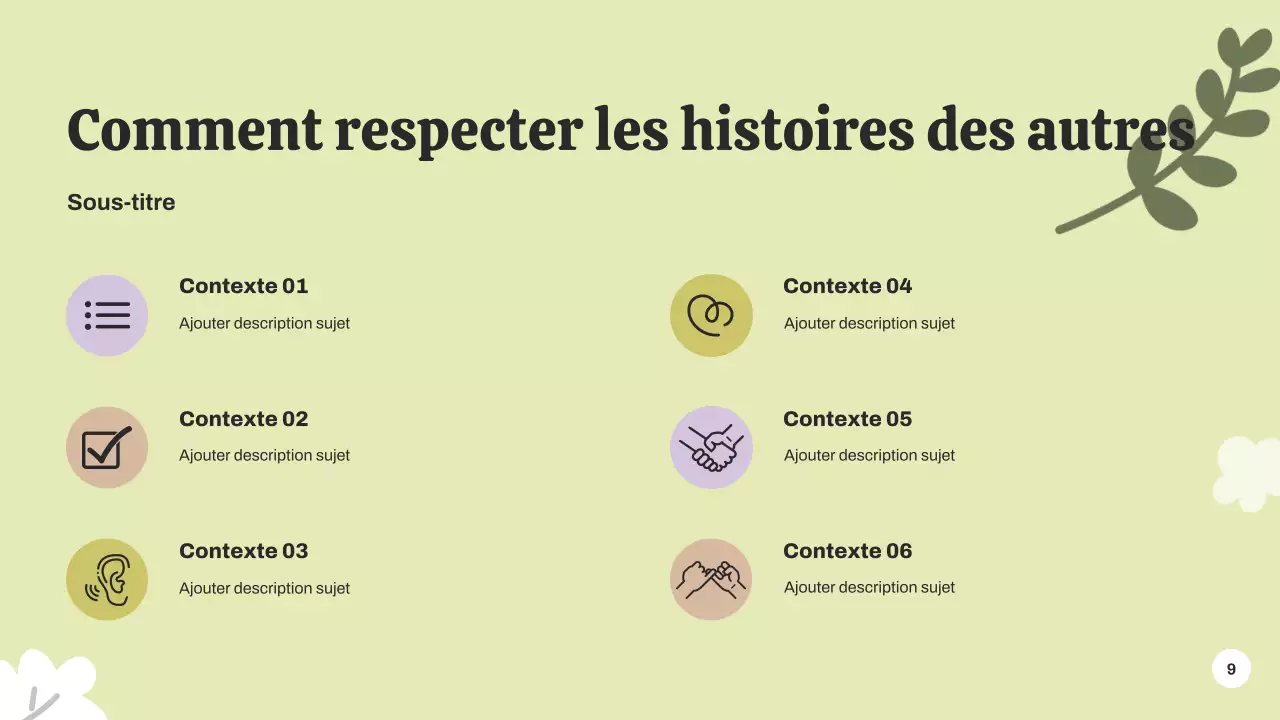 Présentation de l'annonce de l'événement botanique vert