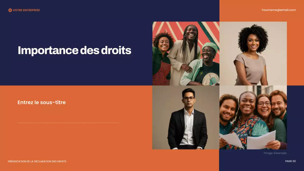 Présentation de la Déclaration des droits moderne de la marine et de l'orange