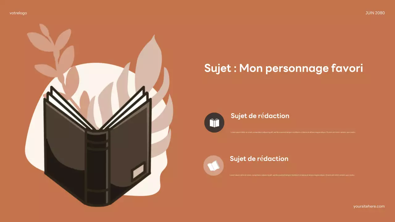 Présentation du livre souple beige floral bohème