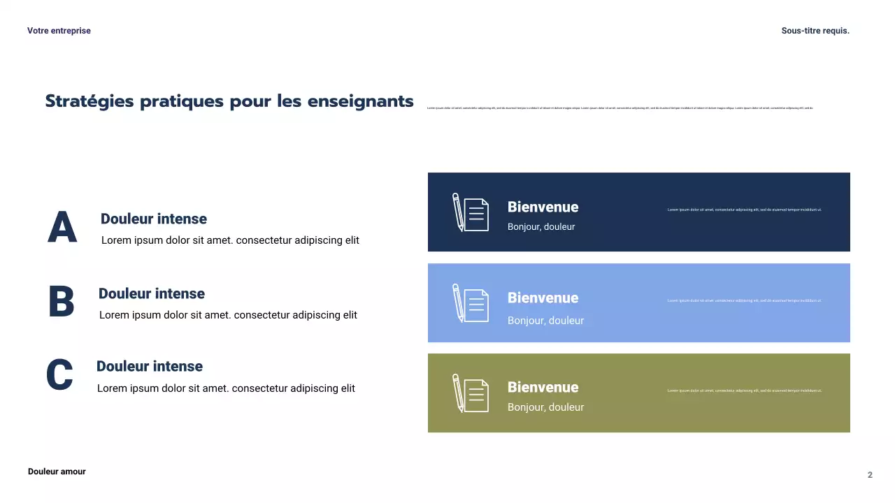 Présentation de l'étude de cas Blue Modern Education