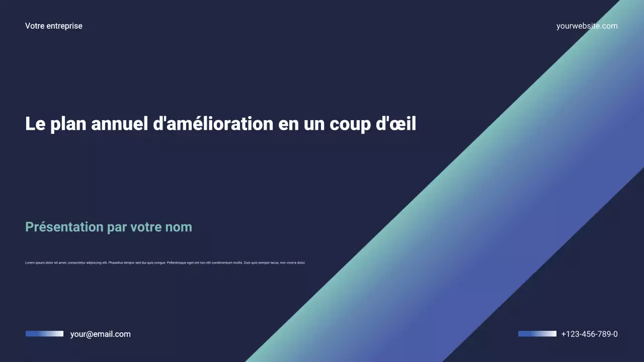 Présentation du plan annuel d'affaires moderne de la Marine