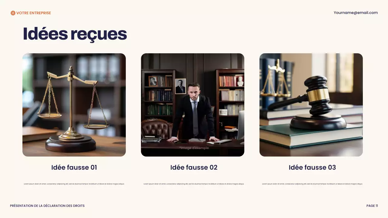 Présentation de la Déclaration des droits moderne de la marine et de l'orange