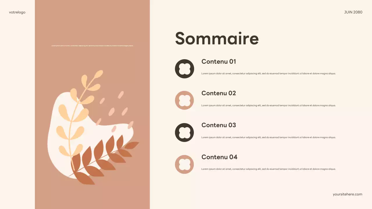 Présentation du livre souple beige floral bohème