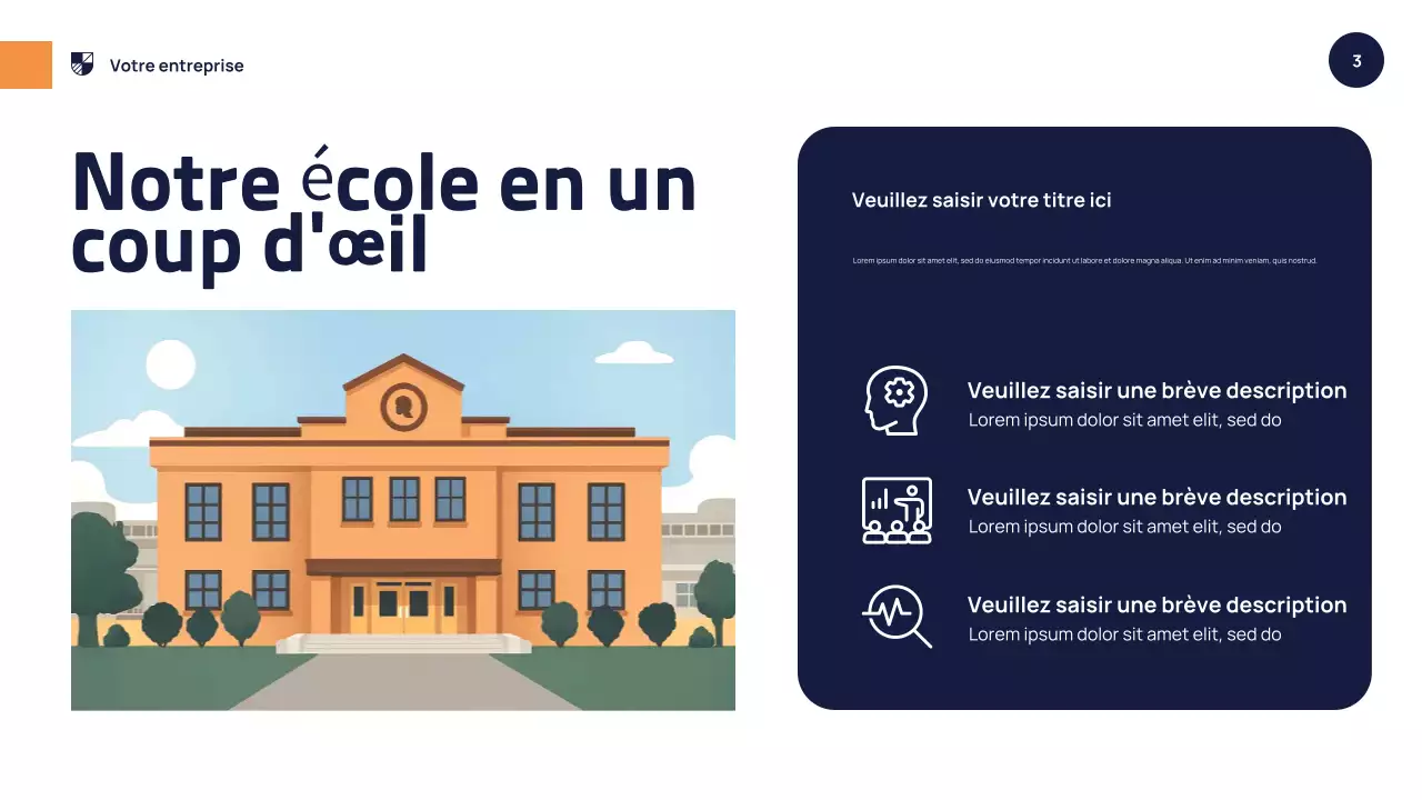 Présentation de l'événement de l'école moderne d'Orange