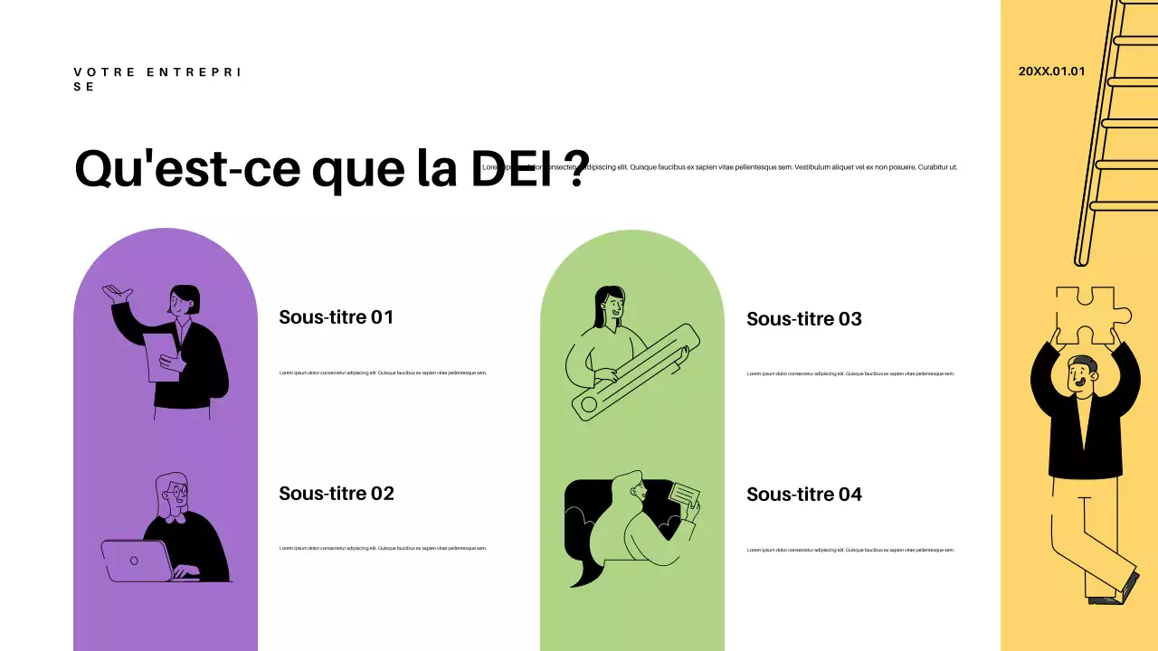 Présentation de l'annonce de l'éducation rétro violette