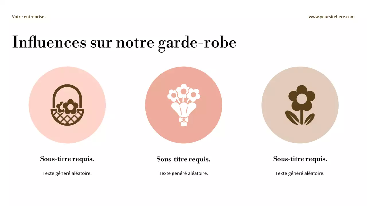 Présentation d'annonce de style abstrait beige