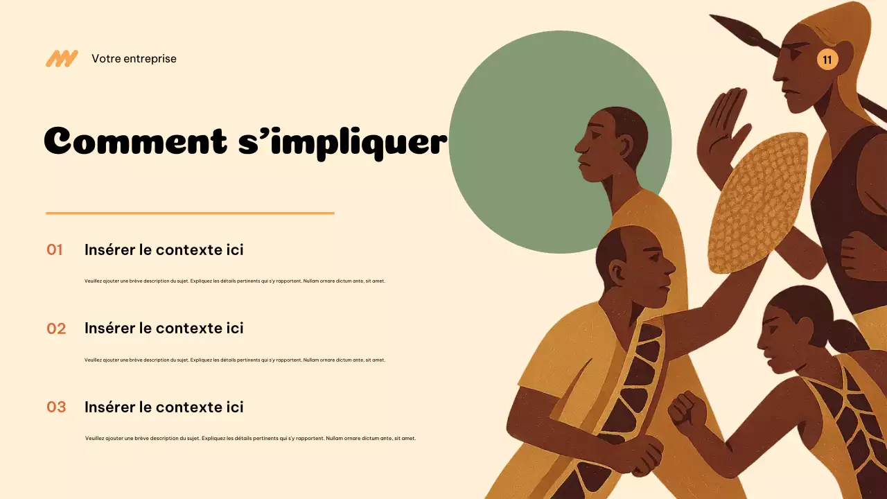 Présentation de l'annonce de l'histoire culturelle beige