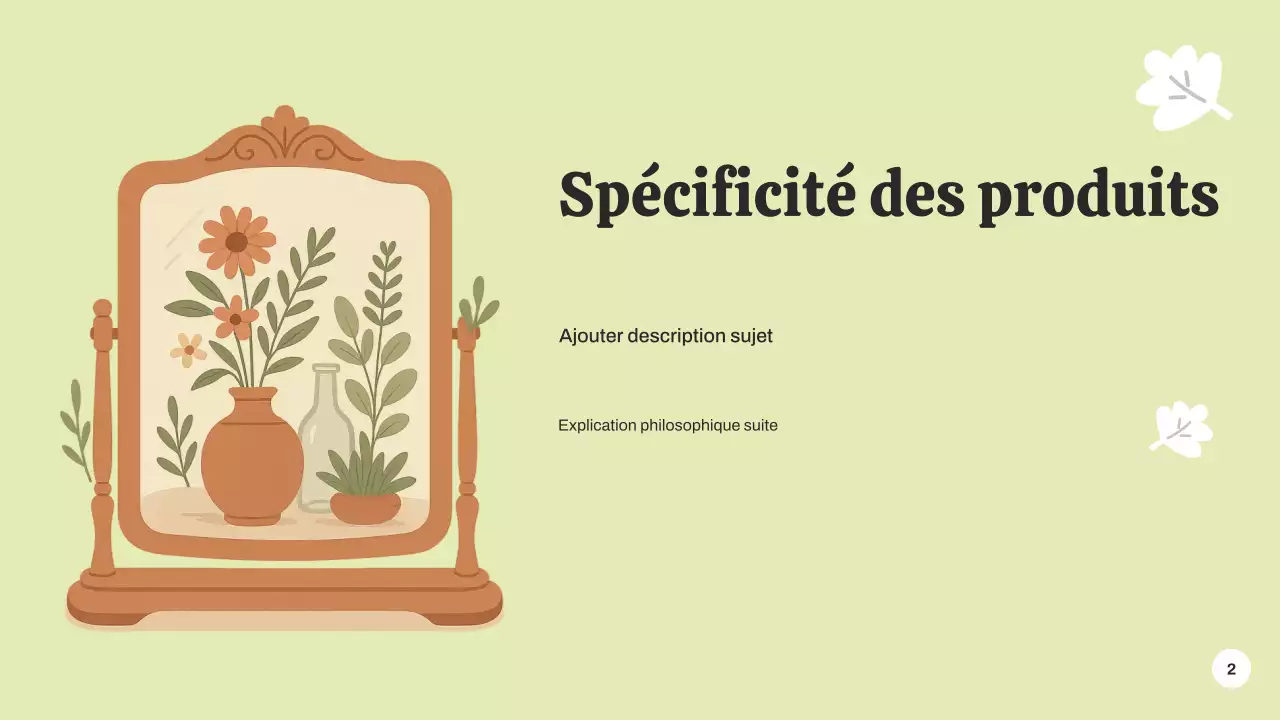 Présentation de l'annonce de l'événement botanique vert