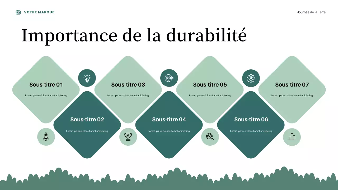 Présentation de l'annonce de la Journée de la Terre sur l'esthétique rose