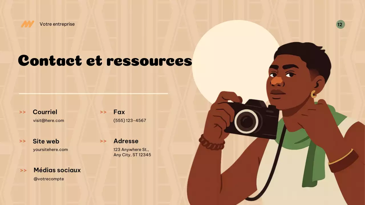 Présentation de l'annonce de l'histoire culturelle beige