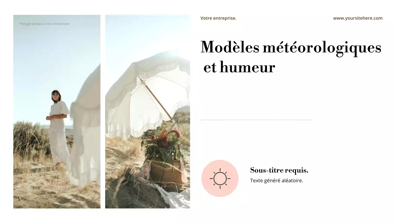 Présentation d'annonce de style abstrait beige