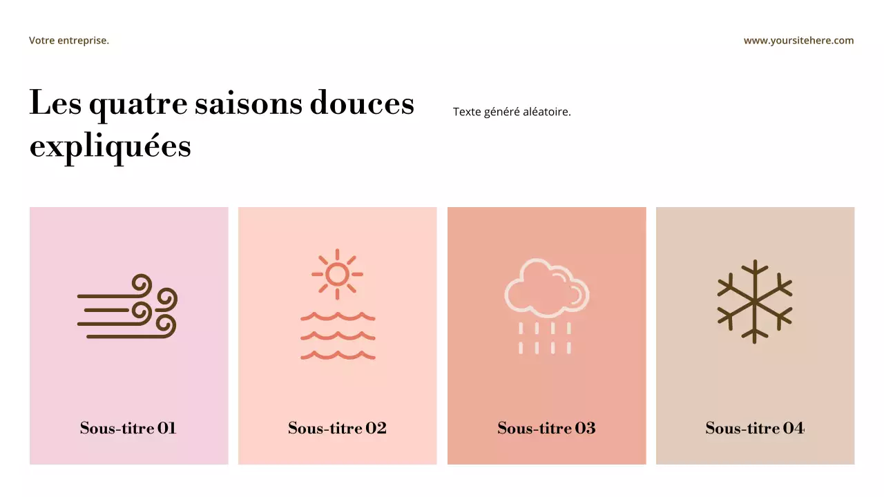 Présentation d'annonce de style abstrait beige