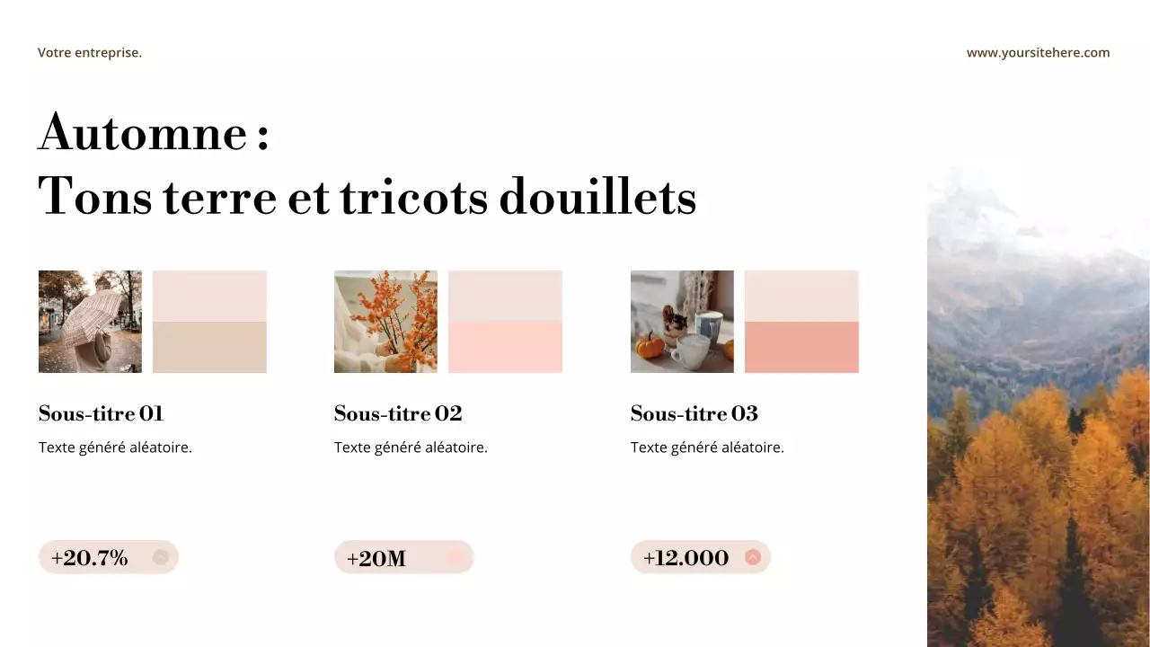 Présentation d'annonce de style abstrait beige