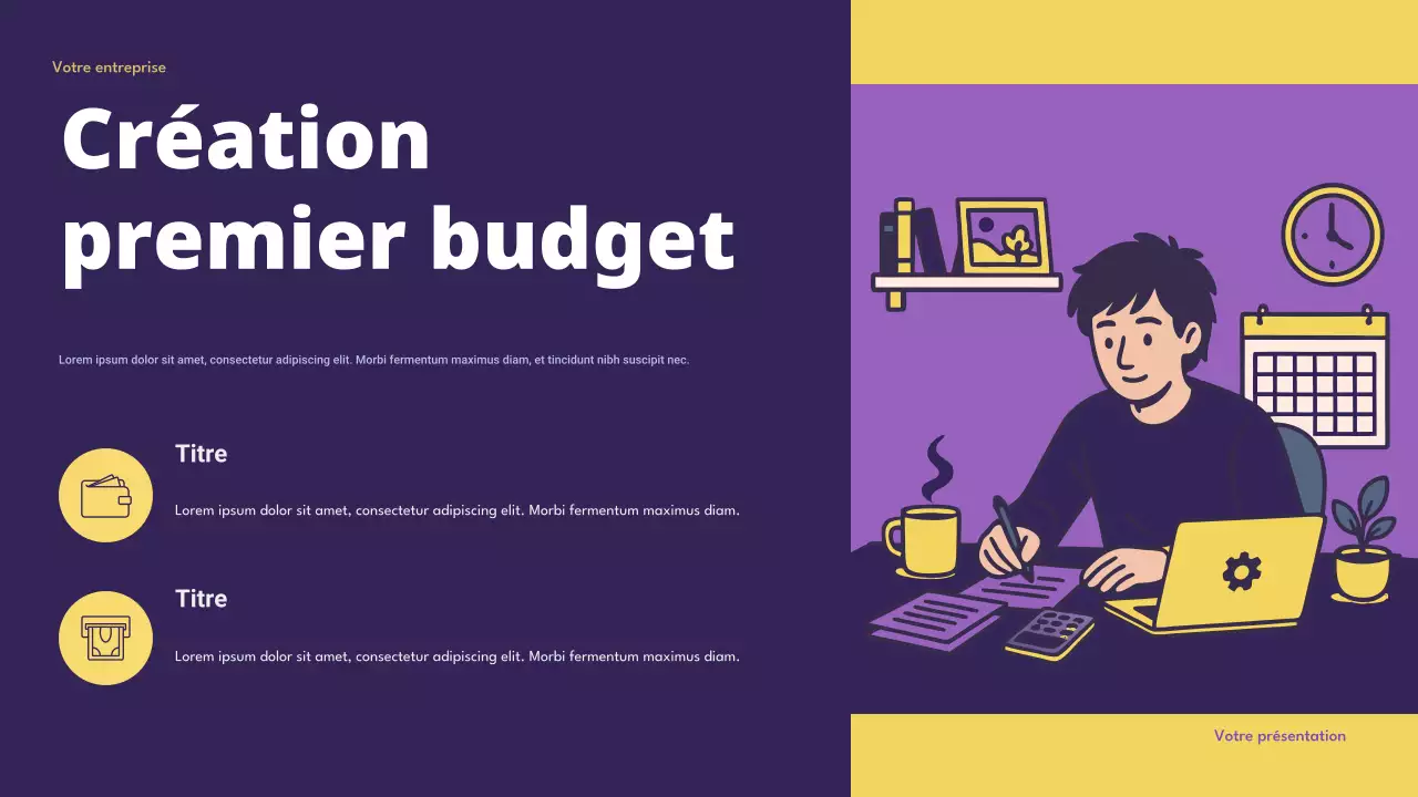 Présentation de Purple Modern Finance sur la budgétisation intelligente