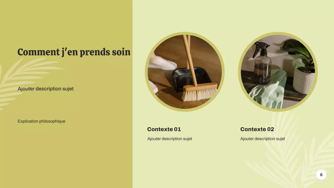 Présentation de l'annonce de l'événement botanique vert