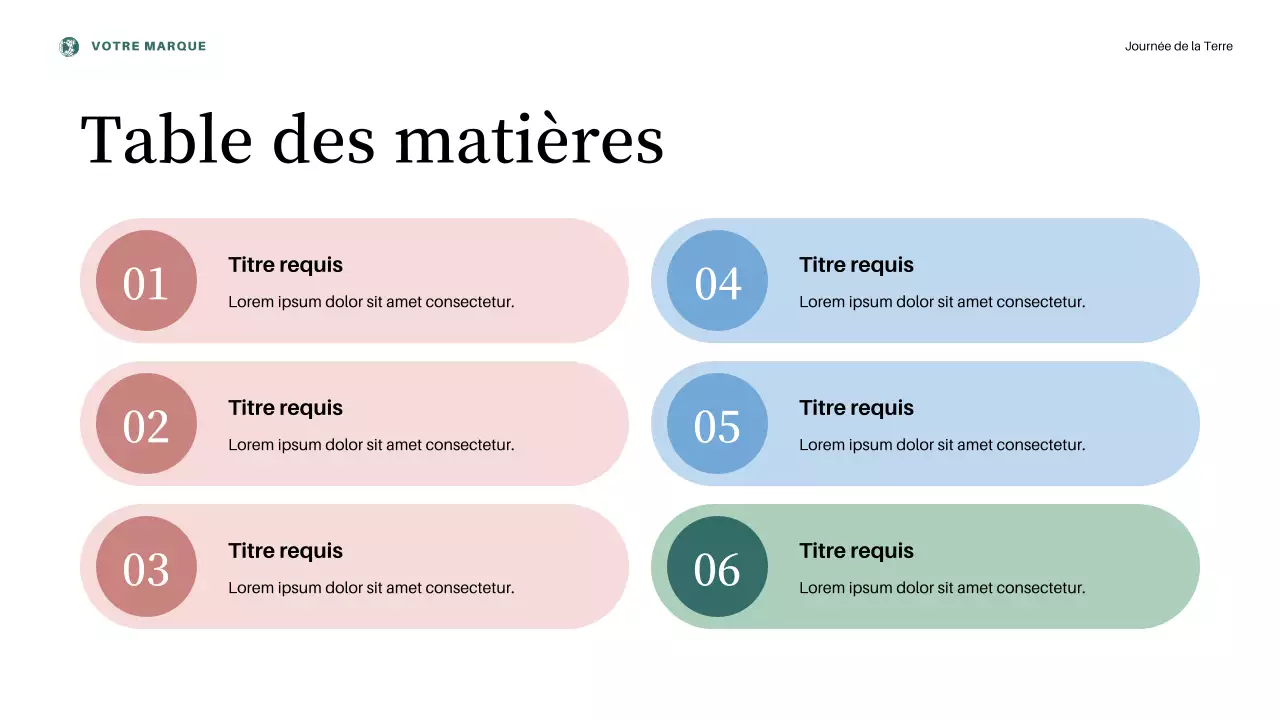 Présentation de l'annonce de la Journée de la Terre sur l'esthétique rose