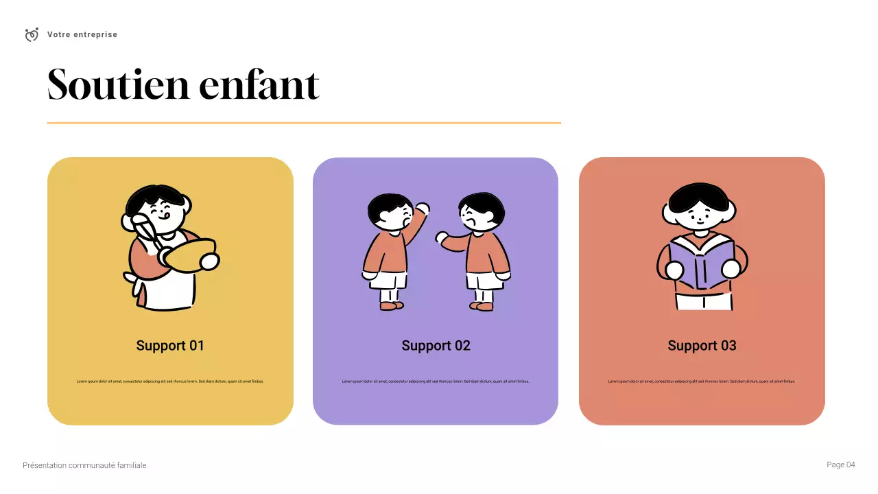Présentation d'une communauté familiale simple et moderne