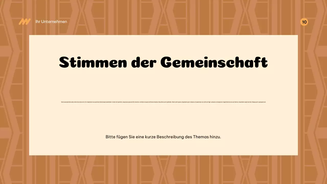 Beige Kulturgeschichte Ankündigung Präsentation