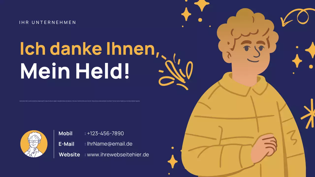 Ankündigung eines modernen Helden der Marine Präsentation