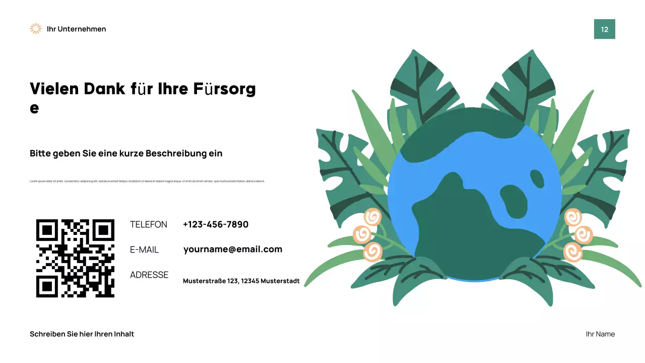 Präsentation des Green Modern Earth-Events