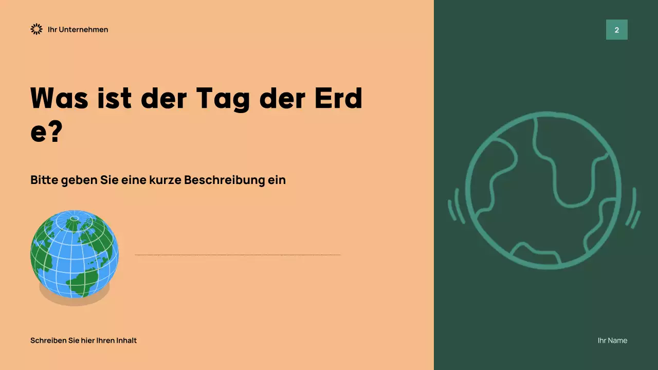 Präsentation des Green Modern Earth-Events