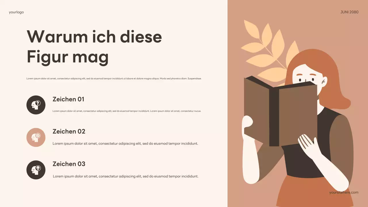 Beige Floral Boho Softbook Talk Präsentation